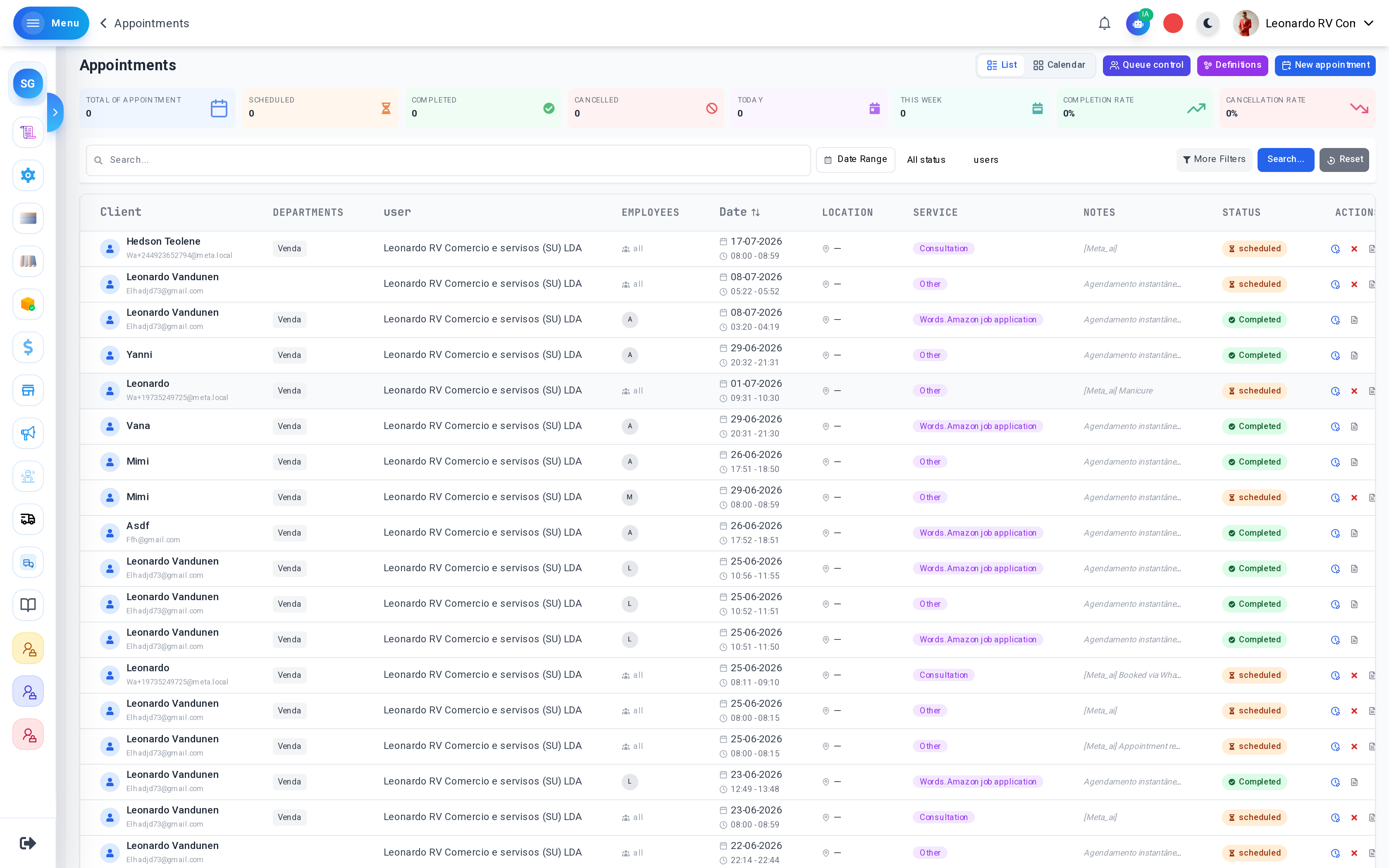 ZYVO customer queue management — appointment scheduling and walk-in queue for salons