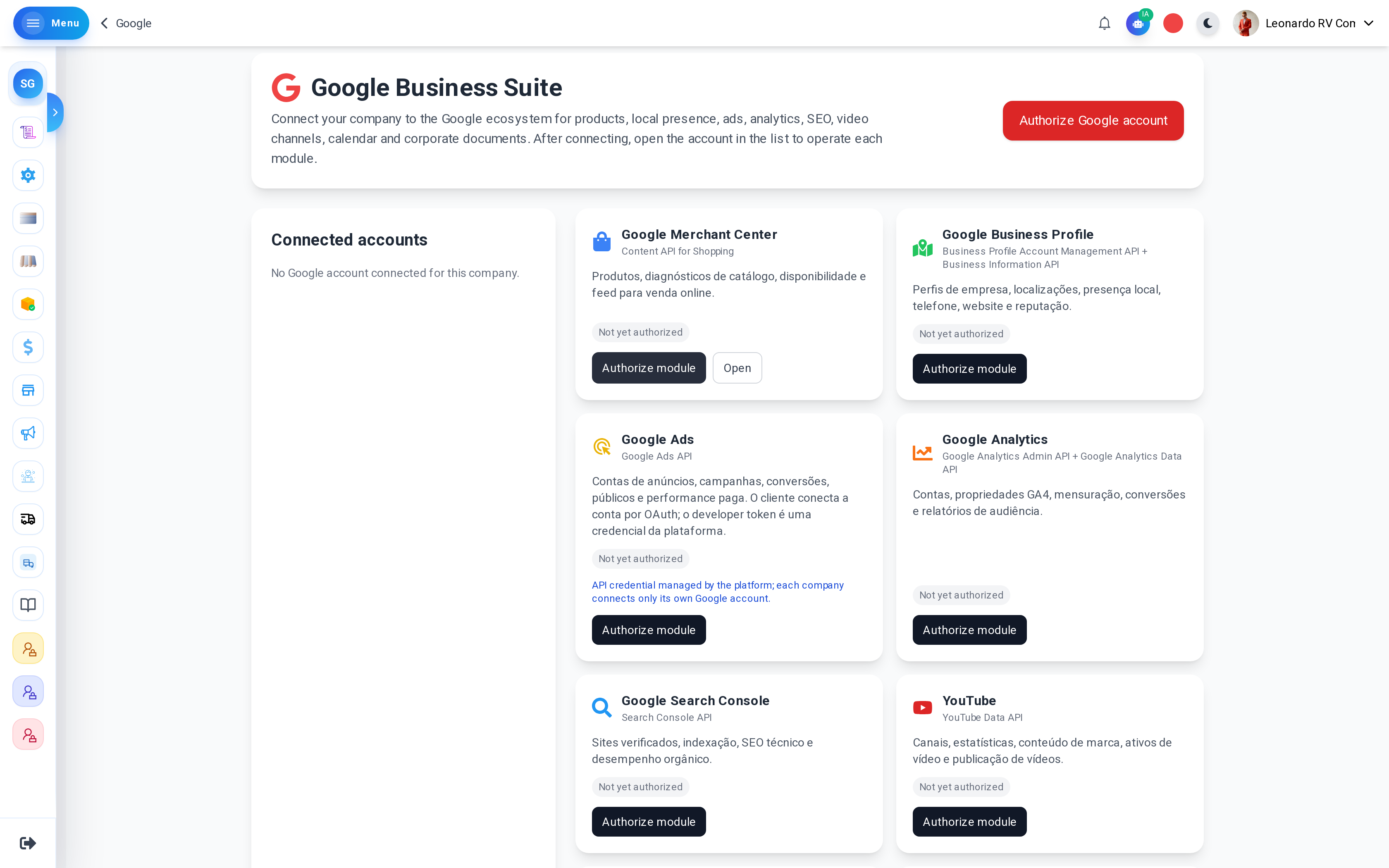 ZYVO marketing analytics — Google Ads integration and campaign performance dashboard